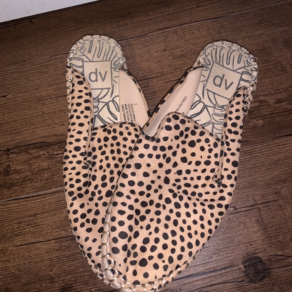 tan/black slip on mules